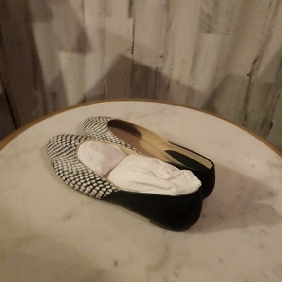 Botkier Women's Britt Mixed Media Flats Leather Black Snake - Picture 4 of 4